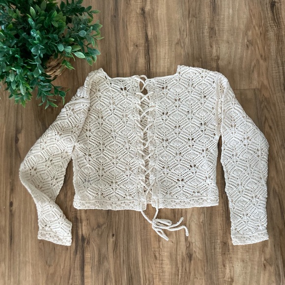 American Eagle crochet sweater - Picture 2 of 2